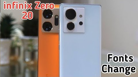 Font Setting In Infinix Zero 20 , Font Size Change In Infinix Zero 20 ,