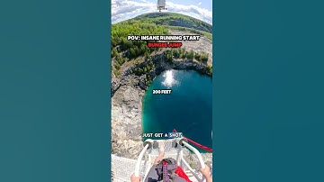 POV: a running start bungee jump