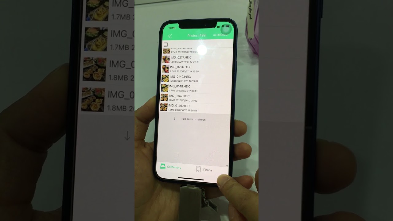 About How to select all photos of iphone when transfer photos -- Photo Storage Stick