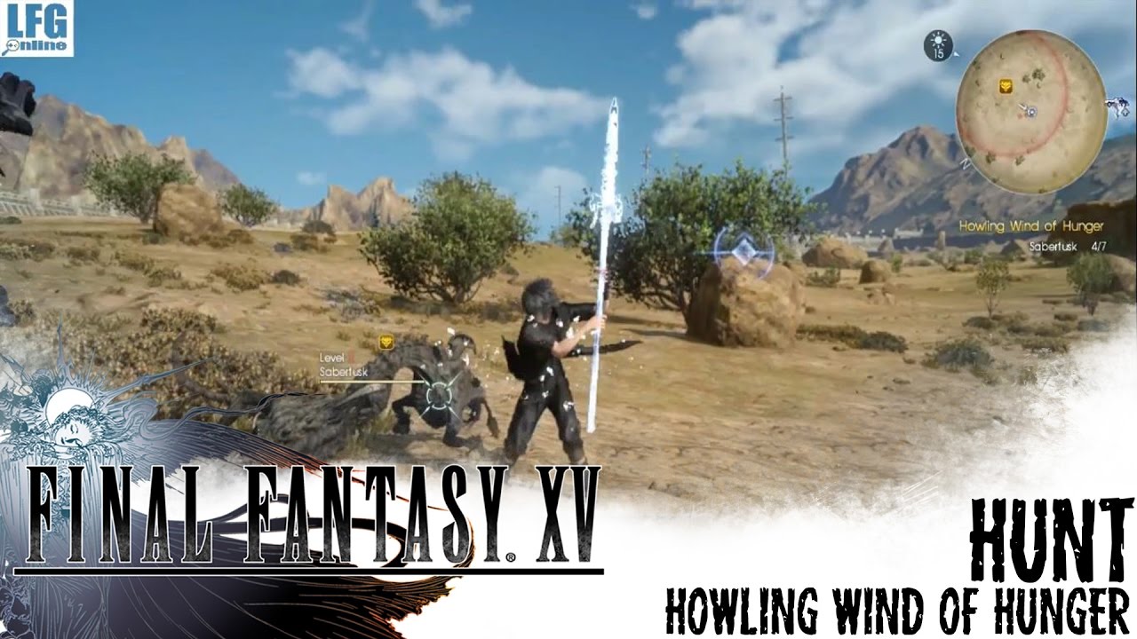 Final Fantasy XV (Mobhunt Side Quest) | Howling Wind Of Hunger