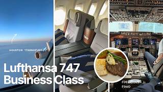 Lufthansa 747-400 Business Class Review (Upper Deck!) | Houston to Frankfurt