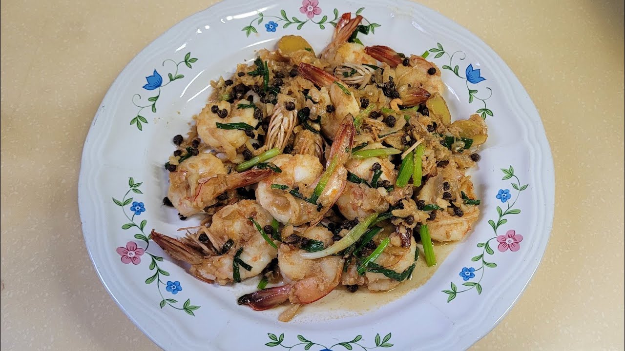 Stir fry prawn shrimp 