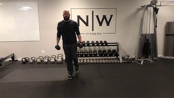 Dumbell Reverse Lunge Curl and Press