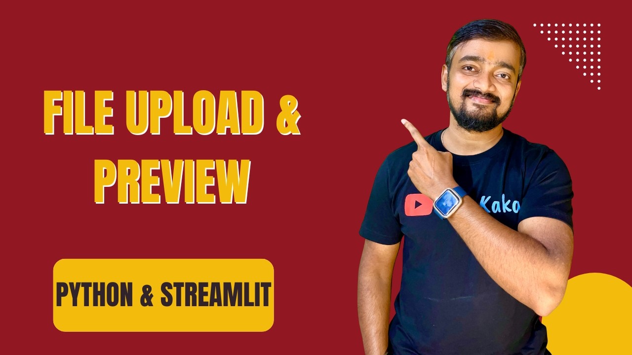 Upload & Preview Files in Streamlit | Image, PDF Viewer App | Streamlit ...