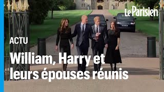 William, Harry, Kate et Meghan : les retrouvailles devant Windsor