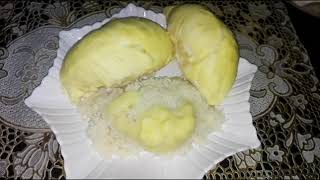 បាយតំណើបធុរេន​​​ & ​ស្វាយទុំ Durian & Mango sticky rice​