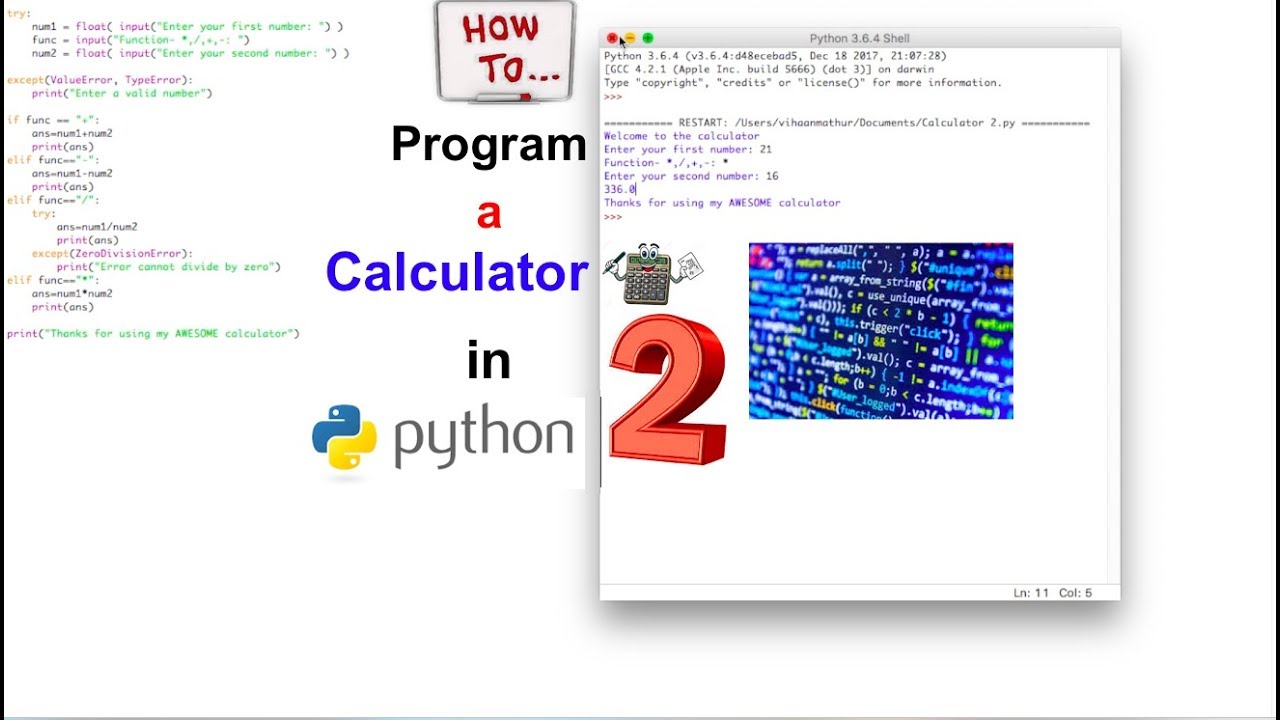 How To Make a Calculator in Python Part 2 - YouTube