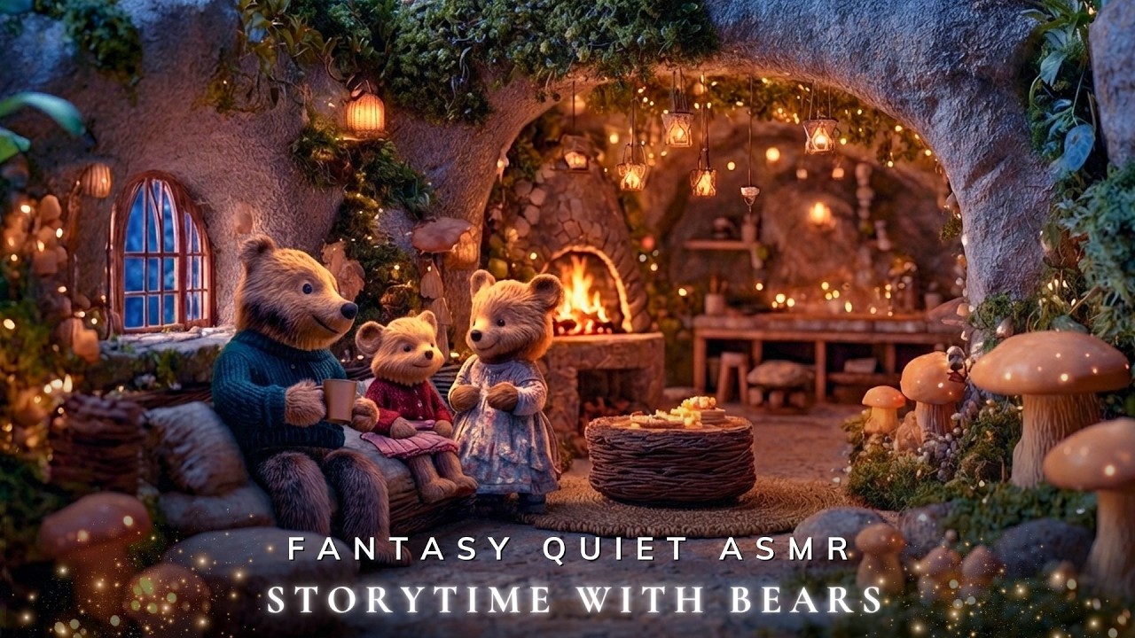 Storytime with Bears 🎹🐻 Soft Piano & Gentle Nature Ambience for Sleep & Study