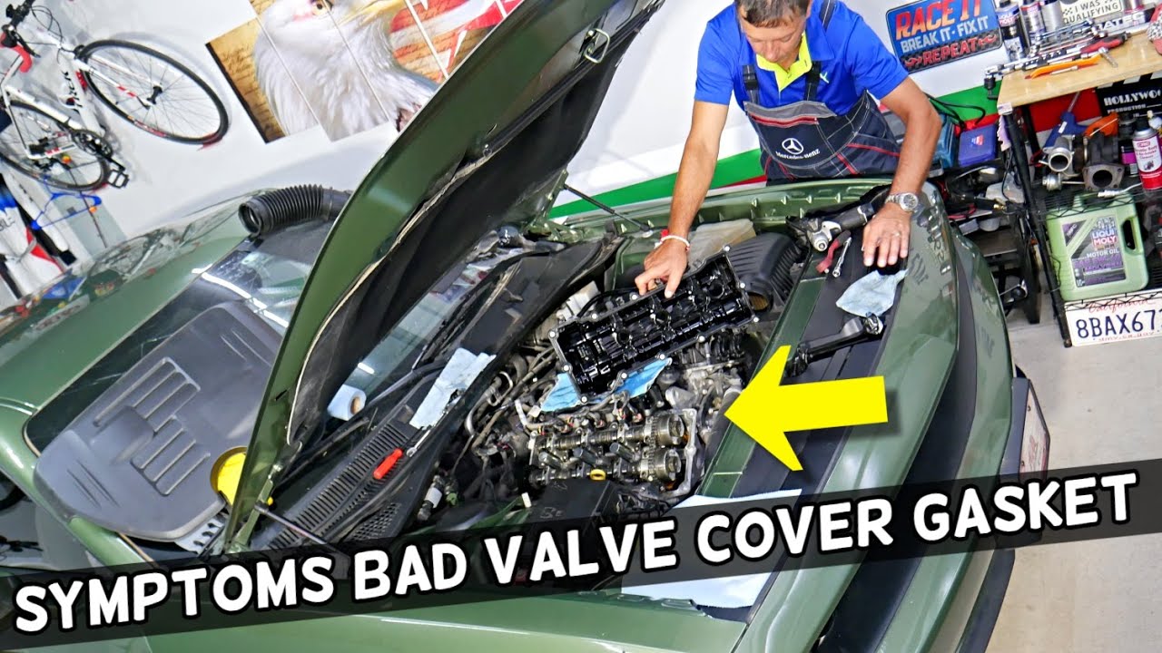 SYMPTOMS OF BAD VALVE COVER GASKET demonstrated on DODGE CHALLENGER