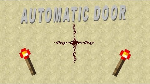 Minecraft - Automatic piston door (redstone tutorial)