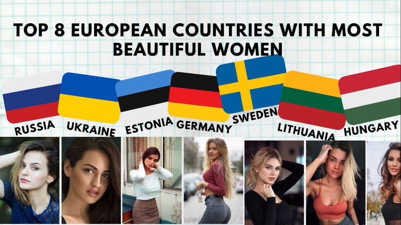 Top 10 european countries with most beautiful women 