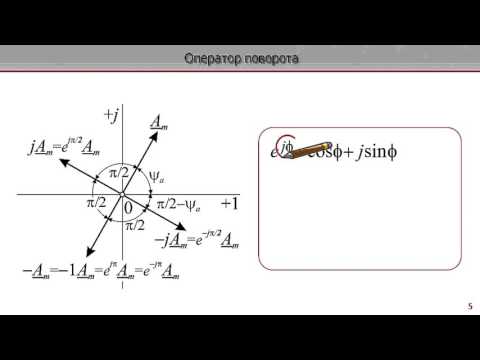 Лекция по электротехнике 3.2 - Изображение синусоидальной функции вектором