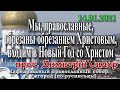 Мы, православные, обрезаны обрезанием Христовым, входим в Новый Год со Христом, 14.01.2021