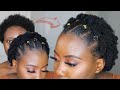 Wash Day Hairstyle | Spicy Puff with Bantu Knot Out that Failed lol - Short 4C Natural Hair!