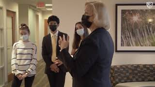 Information President Wente visits the Wake Washington Center News