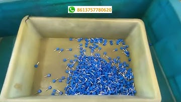 Automatic twin cord end terminal assembly machine, wire ferrules