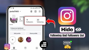 How To Hide Instagram Following And Followers List