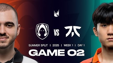 TH v FNC | 2025 LEC Summer | Week 1 Day 1 | Team Heretics vs. Fnatic Game 2