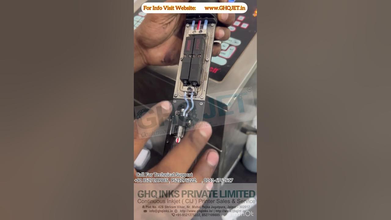 Videojet Printer Valve Test Gutter Fault, Threshold No Good Phasing