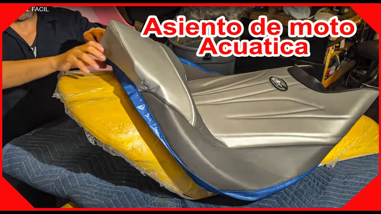 Tapizar ASIENTO de MOTO con FUNDA 🏍️ / SOLUCION 🔥 