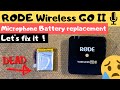 Rode Wireless Go 2 Mic Battery Replacement