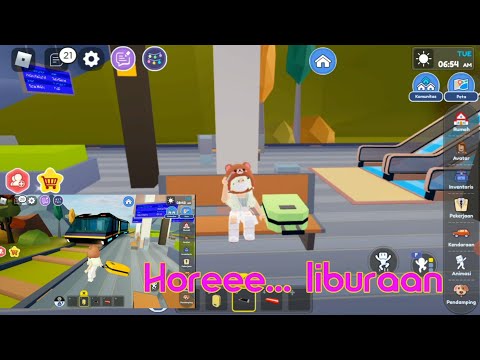 Horeee... Liburan!! - Naik Kereta Api #robloxlivetopia #gameroblox