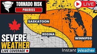 🔴 LIVE |⚡️Canada's Severe Weather Coverage: Manitoba & Saskatchewan (Mon, Aug. 24, 2026)