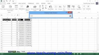 Excel 2013 Tutorial Creating Recommended PivotTables Microsoft Training Lesson 31.1