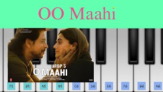 Oo Maahi ❤️ song with tutorial | dunky | cover by piano with step by step easy notes |#notes #piano screenshot 2