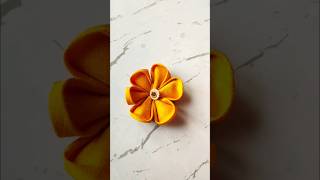 Beautiful fabric flower for blouse design| flower making tutorial | #blousedesign #blouse  #shorts