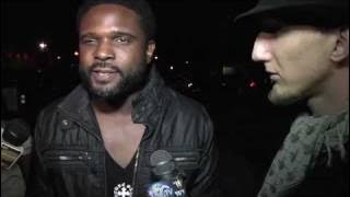Darius Mccrary'Young and the Restress' being interviewed at His Birthday party