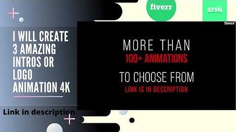 I will create 3 amazing intros or logo animation 4k
