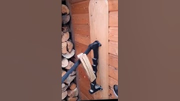 Dụng cụ chẻ củi, creative firewood splitting tools #shorts #tienichthongminh