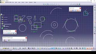 CATIA V5 Sketch Draw Commands |Profile Rectangle Circle Slot Line Parallelogram| CATIA V5 Tutorials|