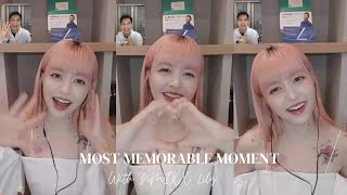My most memorable moment with NMIXX Lily | video call fansign