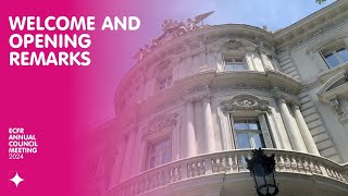 Welcome and opening remarks | ECFR Annual Council Meeting 2024