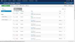 Basic training (List of Items | Joomla Extension)