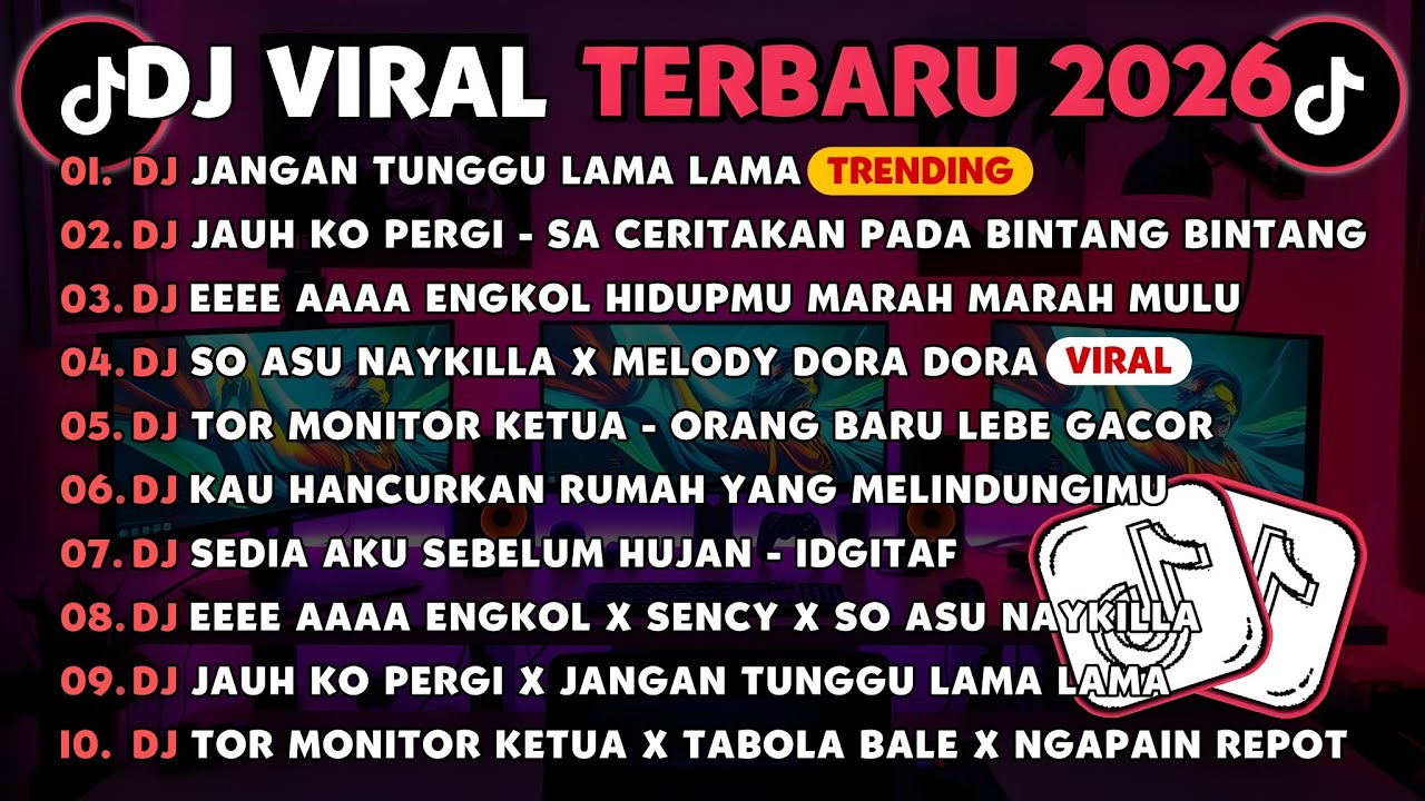 DJ TIKTOK TERBARU 2026🎵DJ JANGAN TUNGGU LAMA LAMA🎵DJ JAUH KO PERGI SA CERITAKAN PADA BINTANG BINTANG