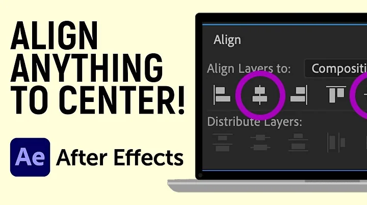 How to Align any Layer or Text to Center in Adobe After Effects