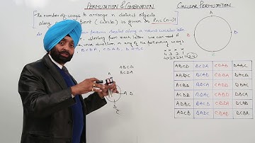 ONLINE CBSE CLASS 11 MATH l PERMUTATION & COMBINATIONS l Explanation Circular Permutation l L28
