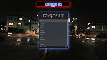 Circuit premium | GTA V Mod Menu Showcase! | Great features, Menu customization, Smooth UI