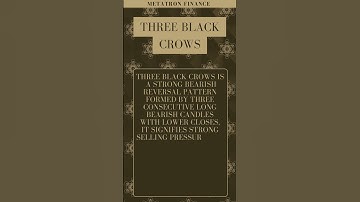 Bearish Candlestick Three Black Crows