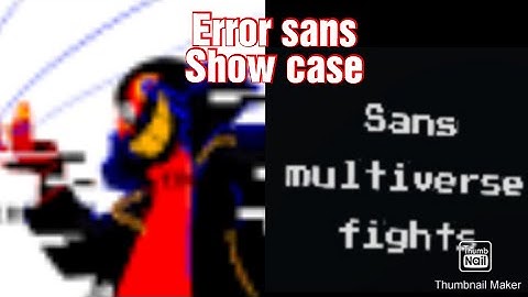 Sans multiverse fights error sans(obby creator)