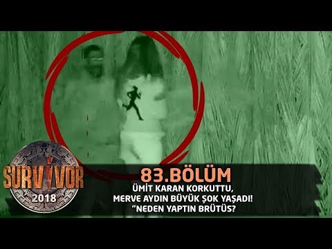 Ümit Karan korkuttu, Merve Aydın büyük şok yaşadı! | 83. Bölüm | Survivor 2018