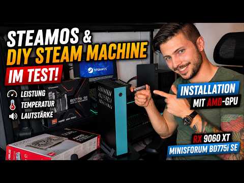 SteamOS & DIY Steam Machine Tested! 😏🔥 Installation with AMD GPU | RX 9060 XT | Minisforum BD775i SE