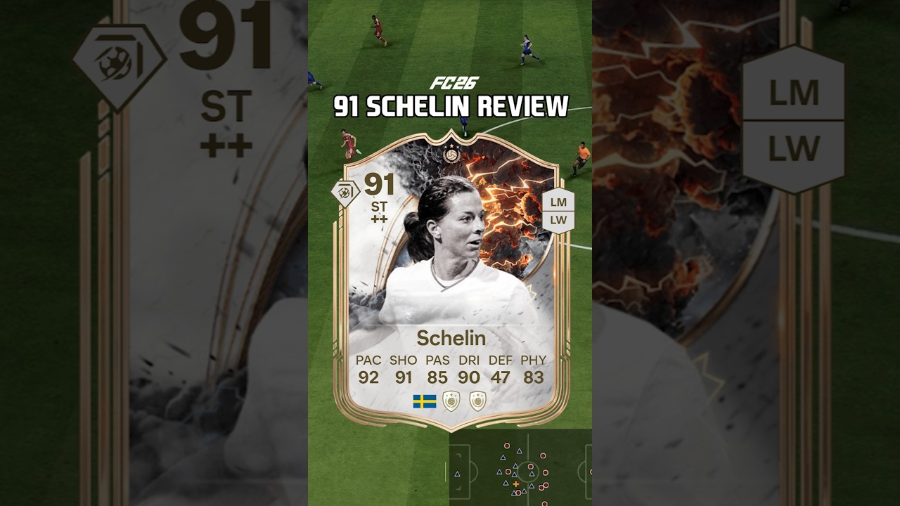 91 Schelin Review in FC 26, she's a reliable striker 🤝 