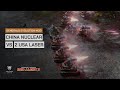 Red Alert 3 [Generals Evolution Mod] - China Nuclear vs 2 USA Laser Brutal AI