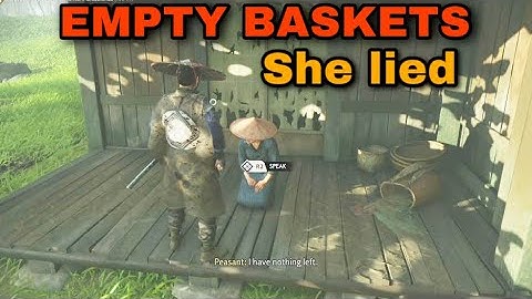 Empty Basket - Ghost of Tsushima / basket full of lies