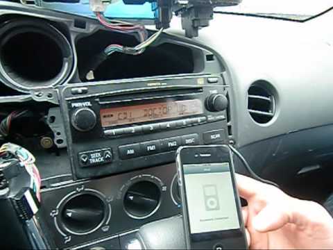GTA Car Kits - Toyota Matrix 2005-2008 install of iPhone, Ipod and AUX adapter for factory stereo