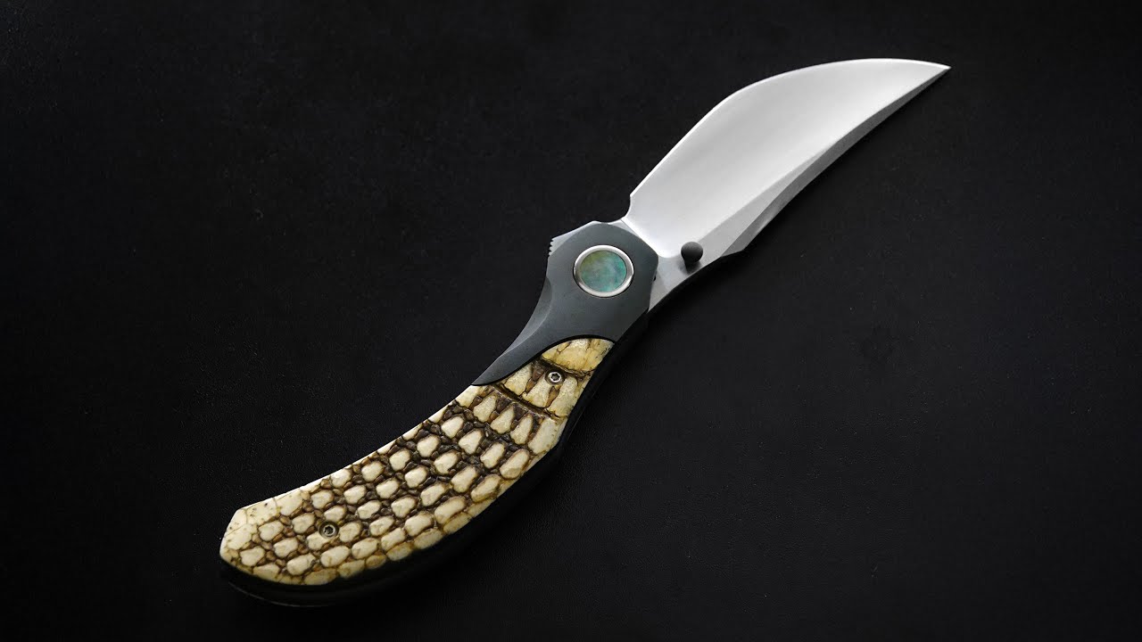 Making a Folding Knife out of Armadillo Shell, Stainless Steel, and ...
